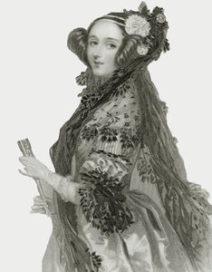 Augusta Ada King (1815-1852), Lovelace grófnő portréja.